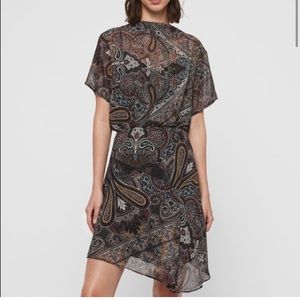 All Saint Giulia Paisley Scarf Dress